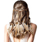 XunYee Feather Hippie Headband for Women - Indian Feather Hair Accessories for Costume (Classic Style)