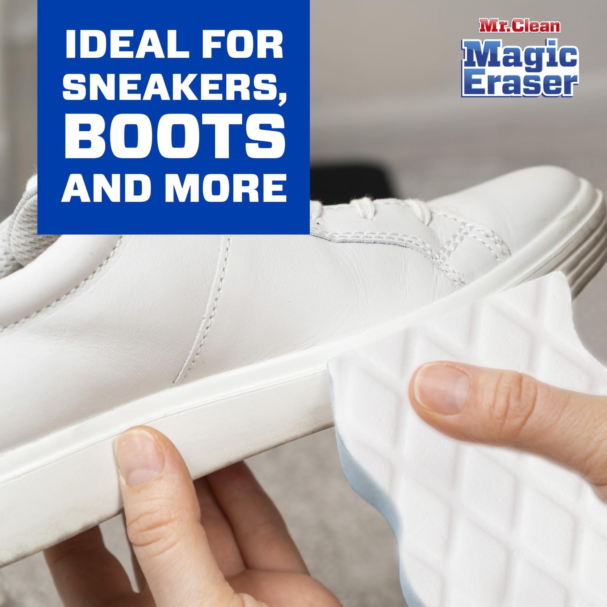 Buy now Mr. Clean Magic Eraser Sponge, All Purpose Cleaner, Cleaning Scrubber, Wall Cleaner, Sneaker Cleaner, Kitchen, Bathroom, Shower Cleaning Supplies, Melamine Sponge, Cleaning Pads, Extra Durable, 10ct at indiglob india