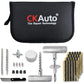 CKAuto Universal Tire Repair Kit, Heavy Duty Car Emergency Tool Kit for Flat Tire Puncture Repair, 36 Pcs Value Pack, Tire Plug Kit fit for Autos, Cars, Motorcycles, Trucks, RVs, etc.