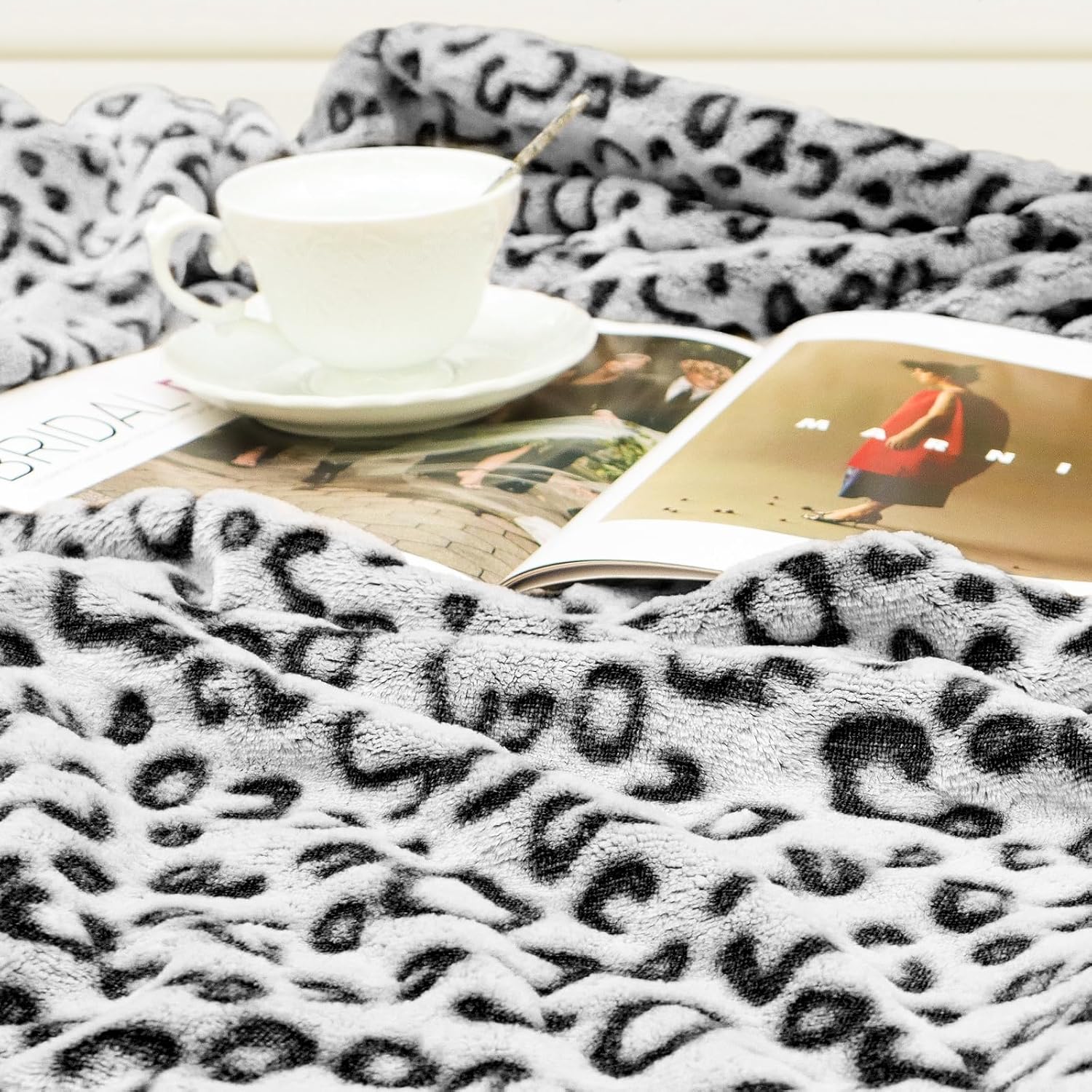 Buy now Fleece Cheetah Print Blanket Black Gray Small Kids Throw Blanket Lightweight Cozy Leopard Print Blanket Birthday Gifts for Teens Girls Boys at indiglob india
