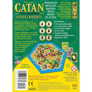 CATAN Cities & Knights Board Game 5-6 Player Extension - Expand Your Empire with More Players! Strategy Game for Kids and Adults, Ages 12+, 3-6 Players, 60-90 Minute Playtime, Made by CATAN Studio