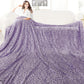 Buy now Fleece Cheetah Print Blanket Black Gray Small Kids Throw Blanket Lightweight Cozy Leopard Print Blanket Birthday Gifts for Teens Girls Boys Queen Size 90" x 90" (230 x 230 cm) Leopard Purple at indiglob india