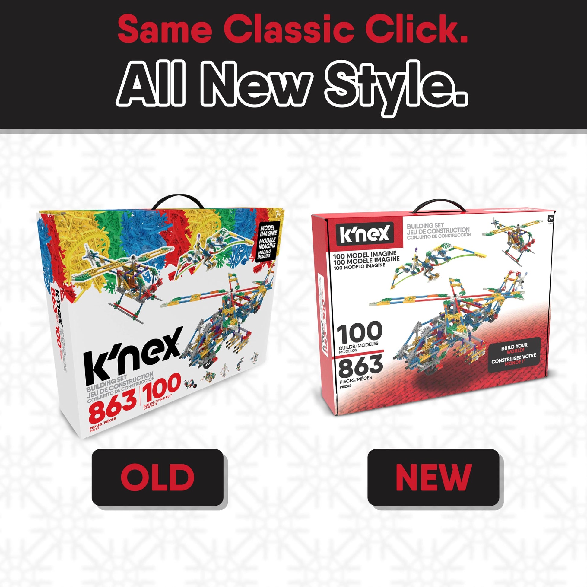 Buy now K'NEX - 100 Model Building Set ‚ 863 Pieces, STEM Building, Kid Construction Set‚ Ages 7+ at indiglob india