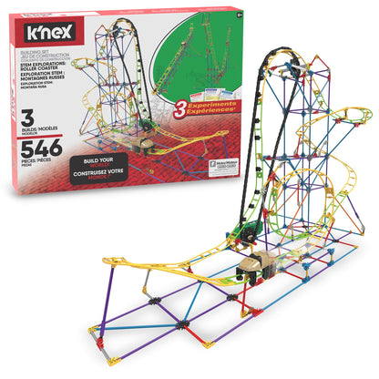 Buy now K'NEX Education - STEM Explorations: Roller Coaster Set ‚ 546 Pieces, Creative Building Set‚ Ages 8+ at indiglob india