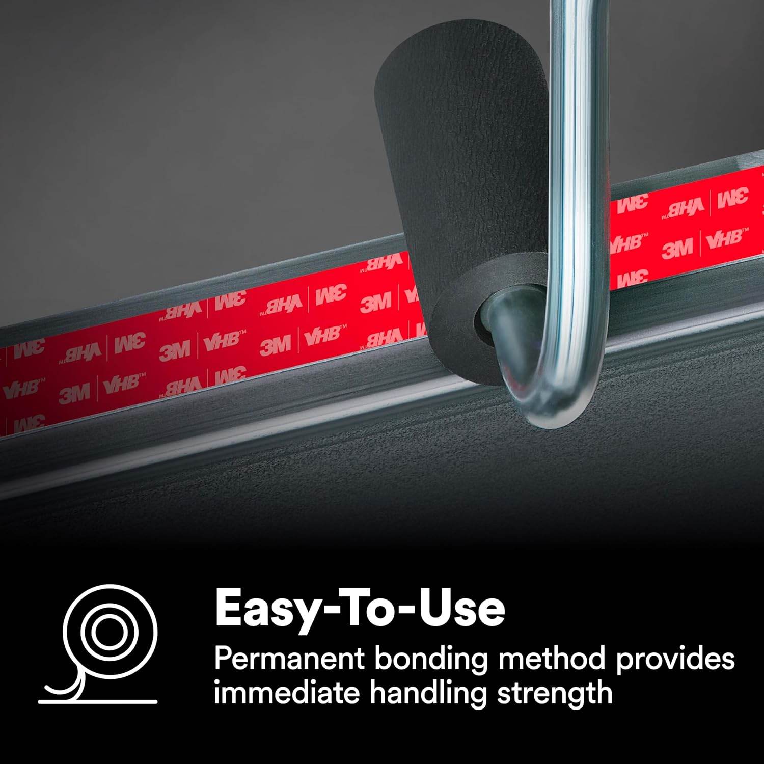 3M 4910 VHB Mounting Tape, Acrylic Foam, Permanent Bonding, Heavy Duty, Clear, 0.5 in x 5 yd, 1 Roll - My Store