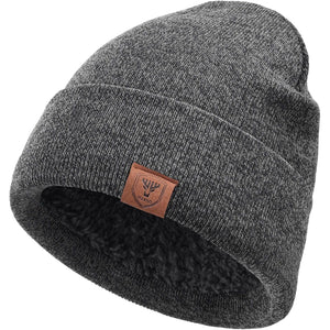 OZERO Winter Beanie Daily Hat - Thermal Polar Fleece Ski Stocking Skull Cap for Men and Women