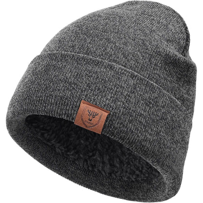 OZERO Winter Beanie Daily Hat - Thermal Polar Fleece Ski Stocking Skull Cap for Men and Women