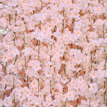Sunm Boutique 4-Pack 23.6 Ft Cherry Blossom Garland Cherry Blossom Hanging Vine Silk Sakura Vines Garland for Wedding Party Decor, Pink