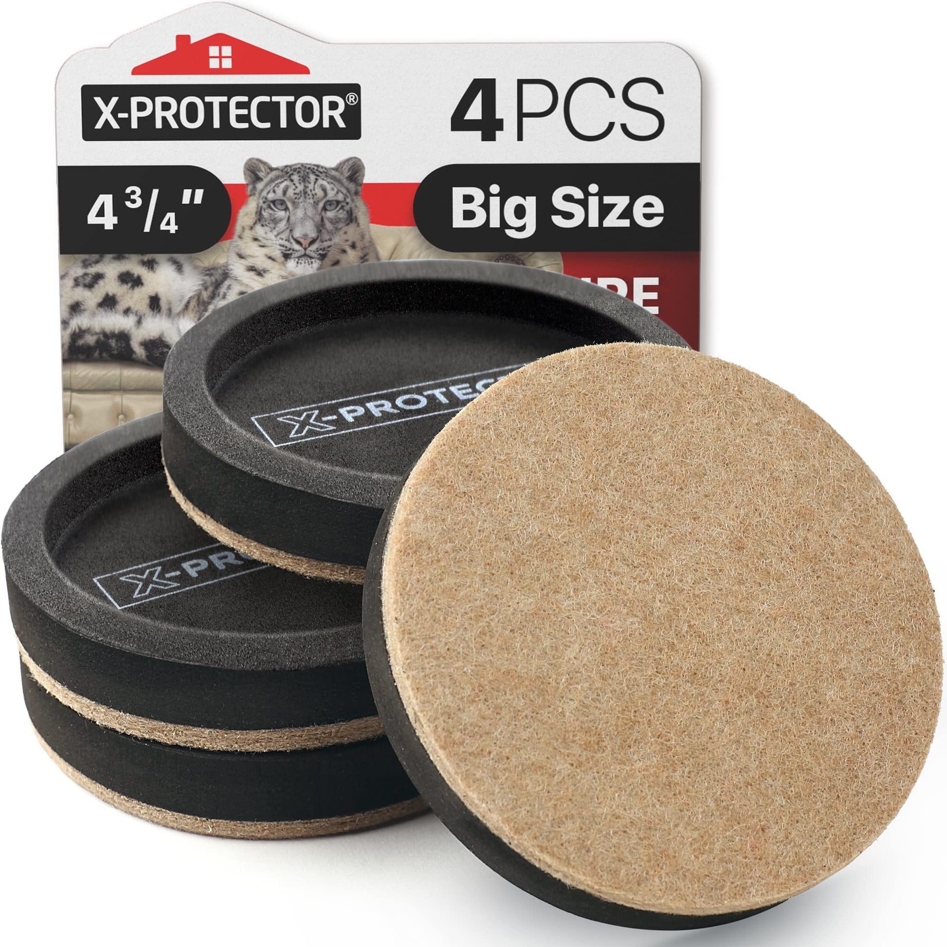 Buy now Felt Furniture Sliders Hardwood Floors X-PROTECTOR – 16 PCS 3 1/2" Furniture Sliders – Heavy Duty Felt Sliders Hard Surfaces – Move Your Furniture Easily & Safely! at indiglob india