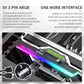 upHere 5V 3PIN Addressable RGB Graphics Card GPU Brace Support Video Card Sag Holder,Built-in 5V ARGB Strip,Adjustable Length and Height Support,G276ARGB