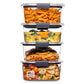 Buy now Rubbermaid Brilliance Food Storage Containers, Set of 5 (10 Pieces), BPA-Free, Leak-Proof, Clear at indiglob india