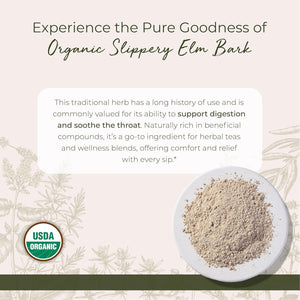 Starwest Botanicals Organic Slippery Elm Bark Powder for Women & Men - Traditional Herb for Tea & Wellness, Enjoy with Milk & Sweetener, Certified Kosher, Non-GMO - 4 oz Pouch