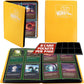 4 Pocket Trading Card Binder- Matte White Album w Side Loading Pockets, AntiTheft Anti-Drop- TCG Collector Storage Organizer for 160 Cards- Compatible with Pokémon, Yu-Gi-Oh!, MTG Magic The Gathering