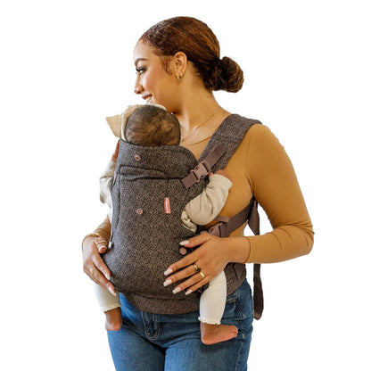 Infantino Flip 4-in-1 Convertible Baby Carrier, Adjustable, Ergonomic Babywearing, Registry Essential, Baby Carrier for Newborn to Toddler, Black