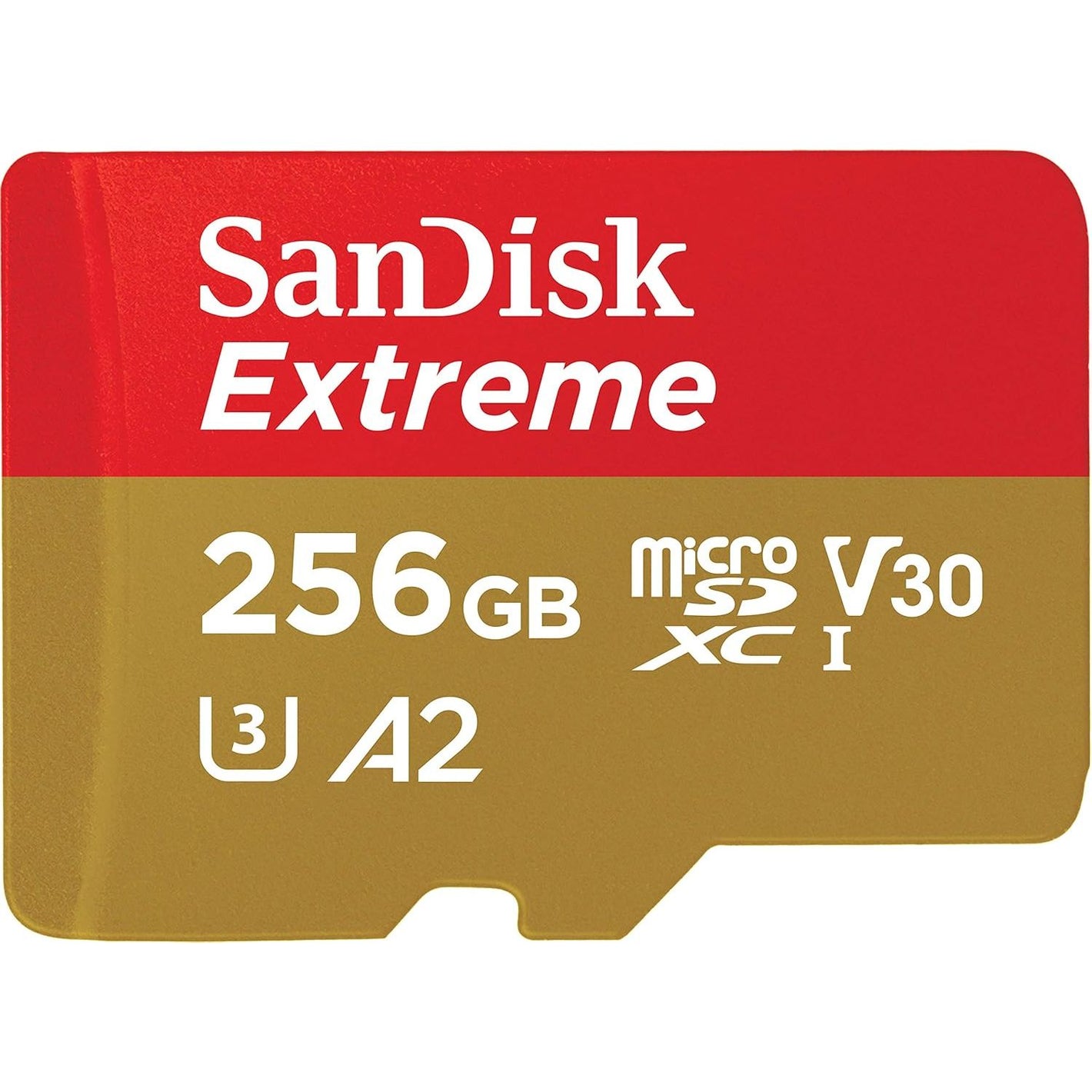 SanDisk 256GB Extreme for Mobile Gaming microSD UHS-I Card - C10, U3, V30, 4K, A2, Micro SD - SDSQXA1-256G-GN6GN