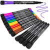 Magnetic Dry Erase Markers Fine Point Tip, 12 Colors White Board Markers Dry Erase Marker with Eraser Cap, Low Odor Whiteboard Markers Thin Marking for Kids Teachers Office School Supplies - 9 Colors(12 Pack)