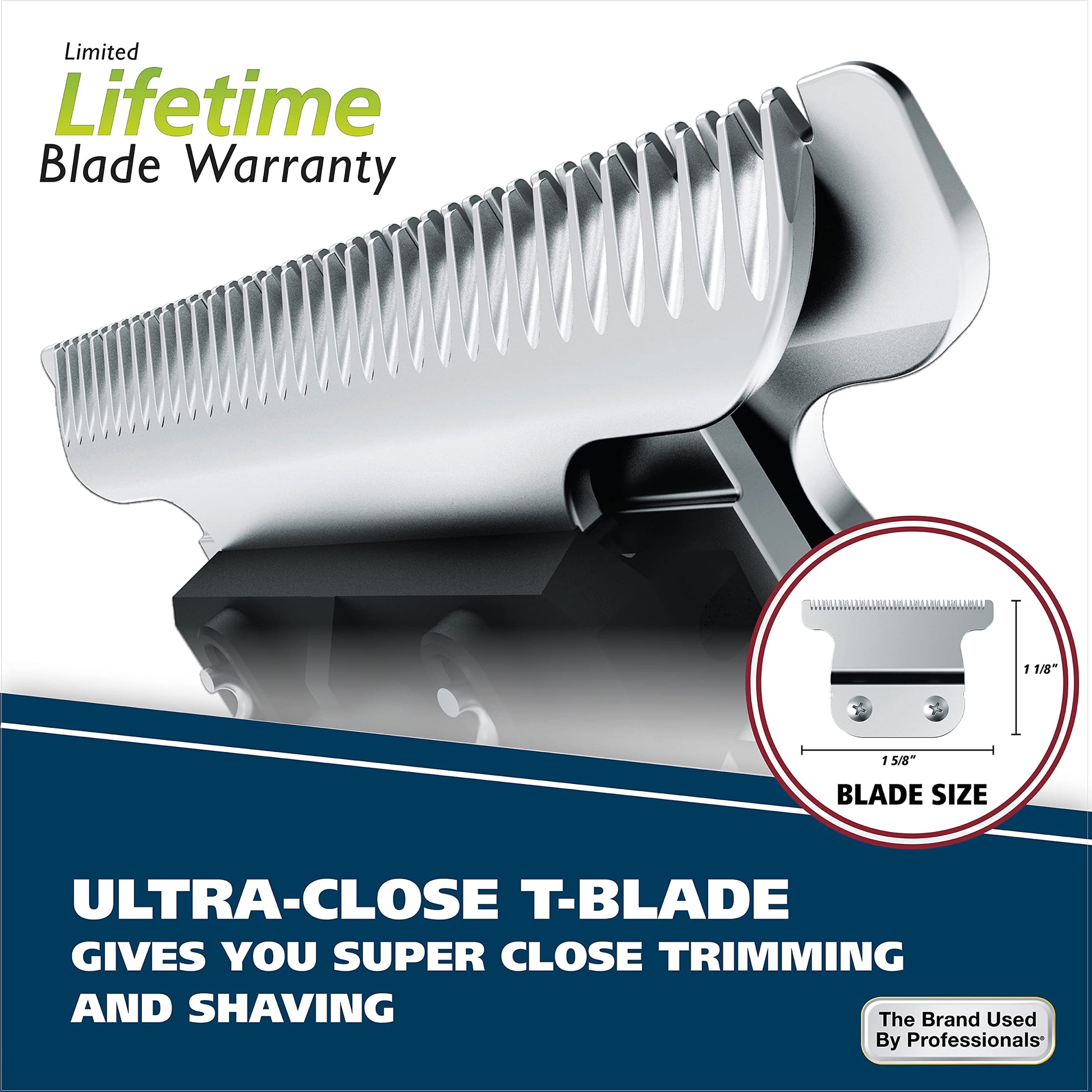 Buy now Wahl Aqua Blade?? Rechargeable Wet/Dry Lithium-Ion Deluxe Beard Trimmer for Men - Interchangeable Heads for Detailing, Hair, Mustache and Body Grooming - Model 9899-100 at indiglob india