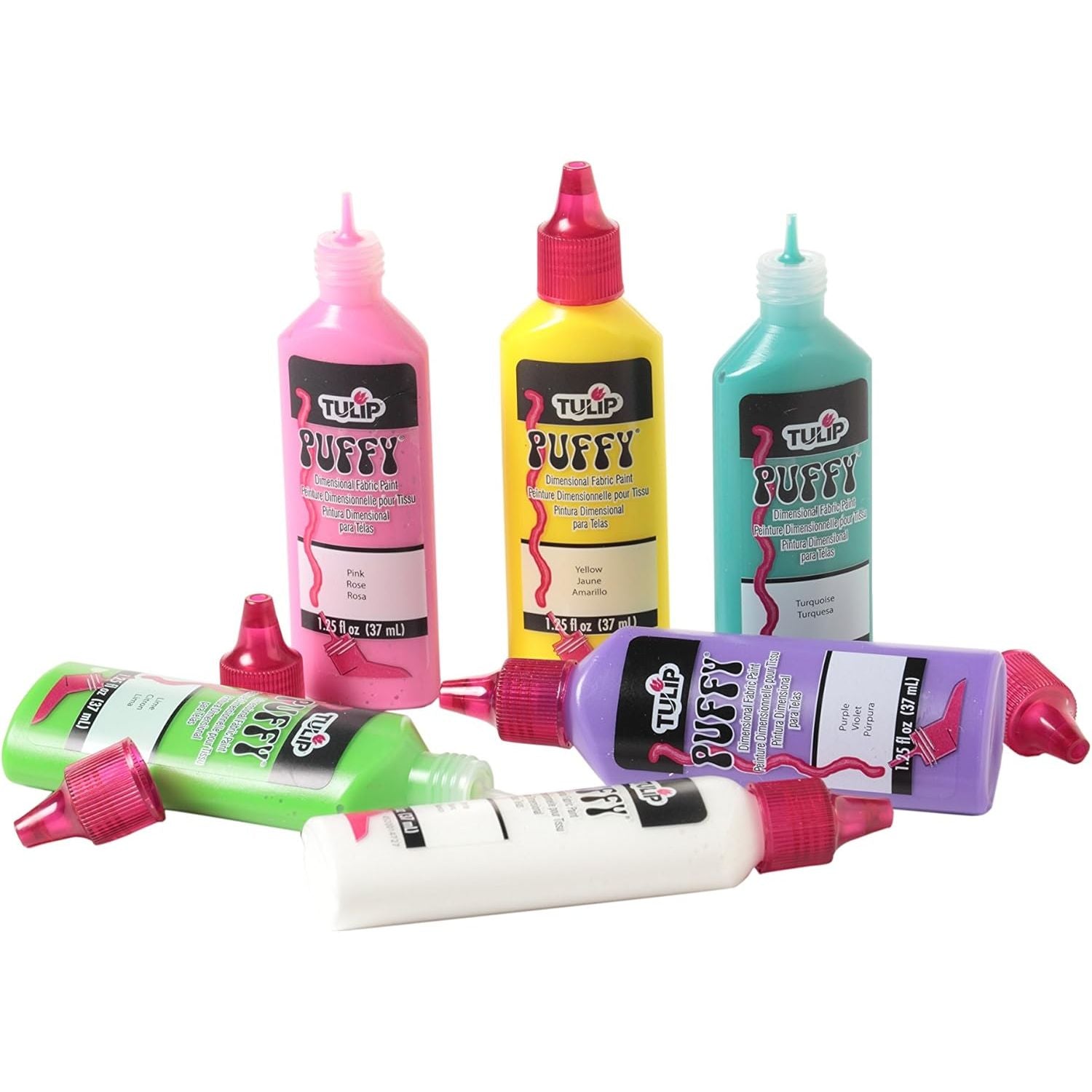 Buy now Tulip Puffy Paint: 3-D Fashion Paint, Assorted Colors, 6 Pack at indiglob india