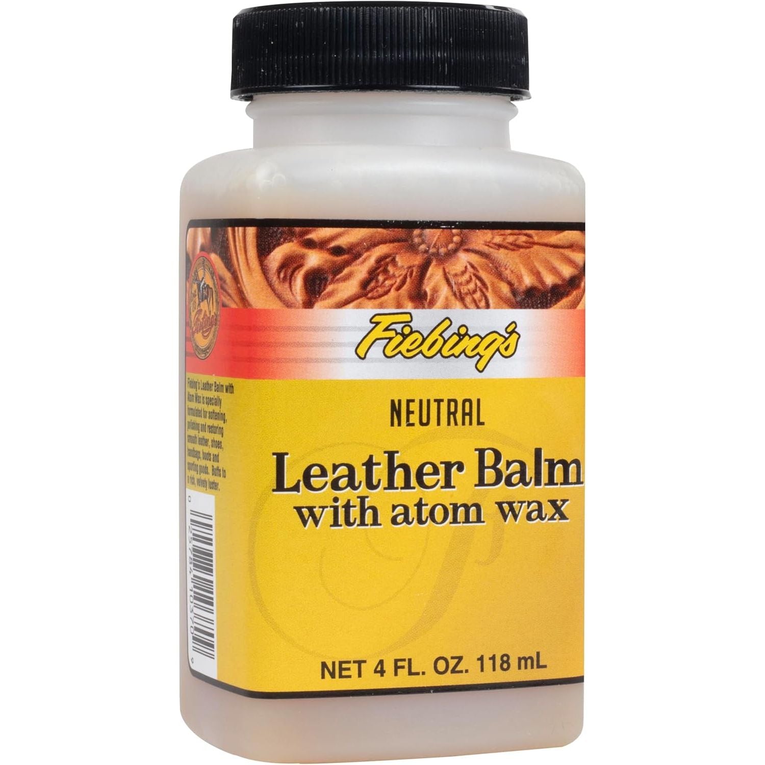 Buy now Fiebing's Leather Balm (4 oz) - Liquid Atom Wax Top Finish Conditioner for Neutral Recoloring All Smooth Leathercraft - Restore, Soften, Polish Car, Furniture, Boot, Purse with Natural Mellow Finish at indiglob india