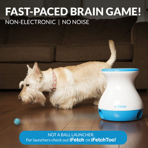 Buy now iFetch Frenzy Interactive Dog Toy, Self Fetch Mini Tennis Ball Machine for Small and Medium Dogs, Includes 3 Tennis Balls, Mental Stimulation Brain Game at indiglob india
