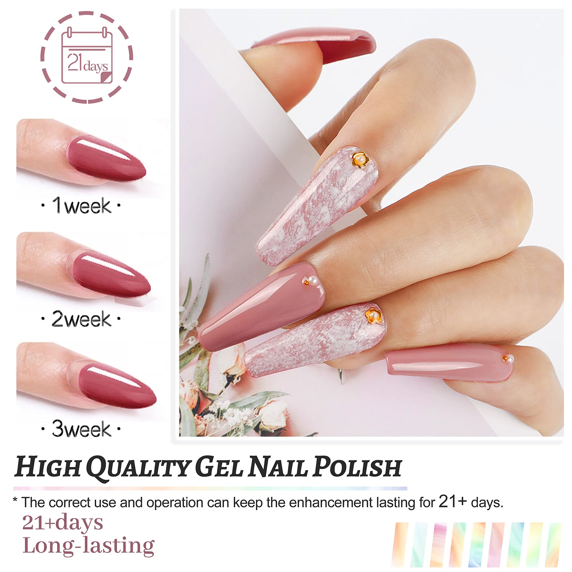 Buy now JODSONE 36 PCS Gel Nail Polish Set-32 Colors Gel Polish Kit Base Coat Glossy Matte and Glitter Top Coat Nail Polish Set Green Blue Red Pink Collection Gifts for Women at indiglob india