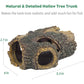 Uniclife Resin Hollow Tree Trunk Betta Log Aquarium Decorations Ornament Fish House Cave Wood House Decor for Small and Medium Fish Tank