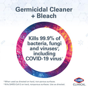 Buy now Clorox Healthcare Clinical Germicidal Cleaner & Bleach Disinfectant, Multipurpose, Formulated for Medical & Hospital Use, Antibacterial, 32 Fl Oz Each, Value Pack of 2 at indiglob india