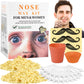 Nose Wax Kit from CoFashion - 50g Wax for Hair Removal, 20 Applicators (Up to 20 Uses), 10 Paper Cups for Nose and Ear Waxing