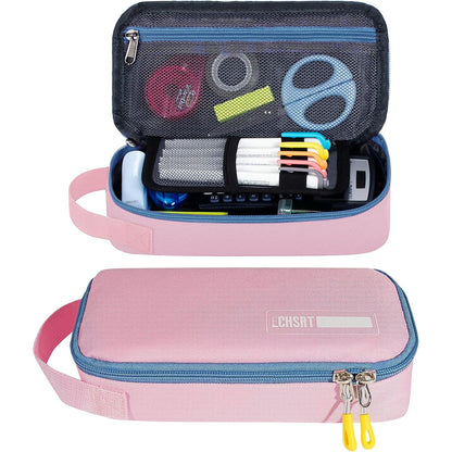 ECHSRT Large Pencil Case, Aesthetic Pen Pouch with Big Capacity, Minimalist Portable Stationery Bag with Handle for Office Organizer Aesthetic Pencil Cases