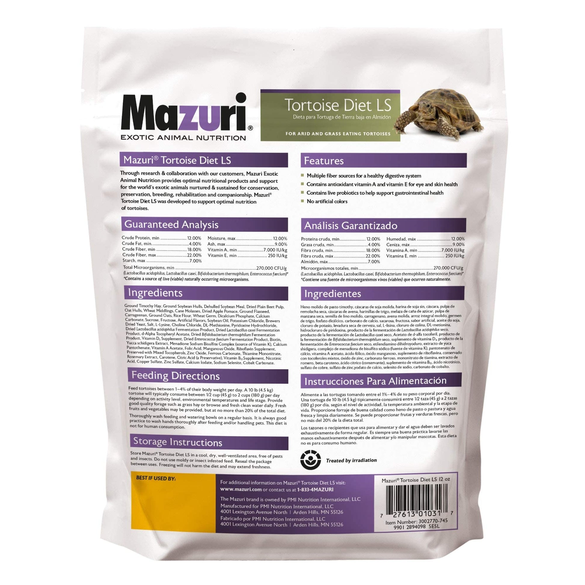 Buy now Mazuri Low Starch Tortoise Diet, for African Spurred/Sulcata, Desert, Egyptian, Galapagos, Gopher, Greek, Leopard, Pancake, Radiated or Yellow-Footed Tortoise, 12 oz at indiglob india