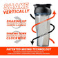 HELIMIX 2.0 Vortex Blender Shaker Bottle Holds upto 28oz | No Blending Ball or Whisk | USA Made | Portable Pre Workout Whey Protein Drink Shaker Cup | Mixes Cocktails Smoothies Shakes | Top Rack Safe