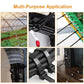 Buy now 100Pcs 8 Inch Heavy Duty Industrial Zip Toes 40lbs Tensile Strength Releasable Black Tie Wraps Reusable Zip Toes Tie Straps For Garden Plant Secure Vine, Home Office at indiglob india
