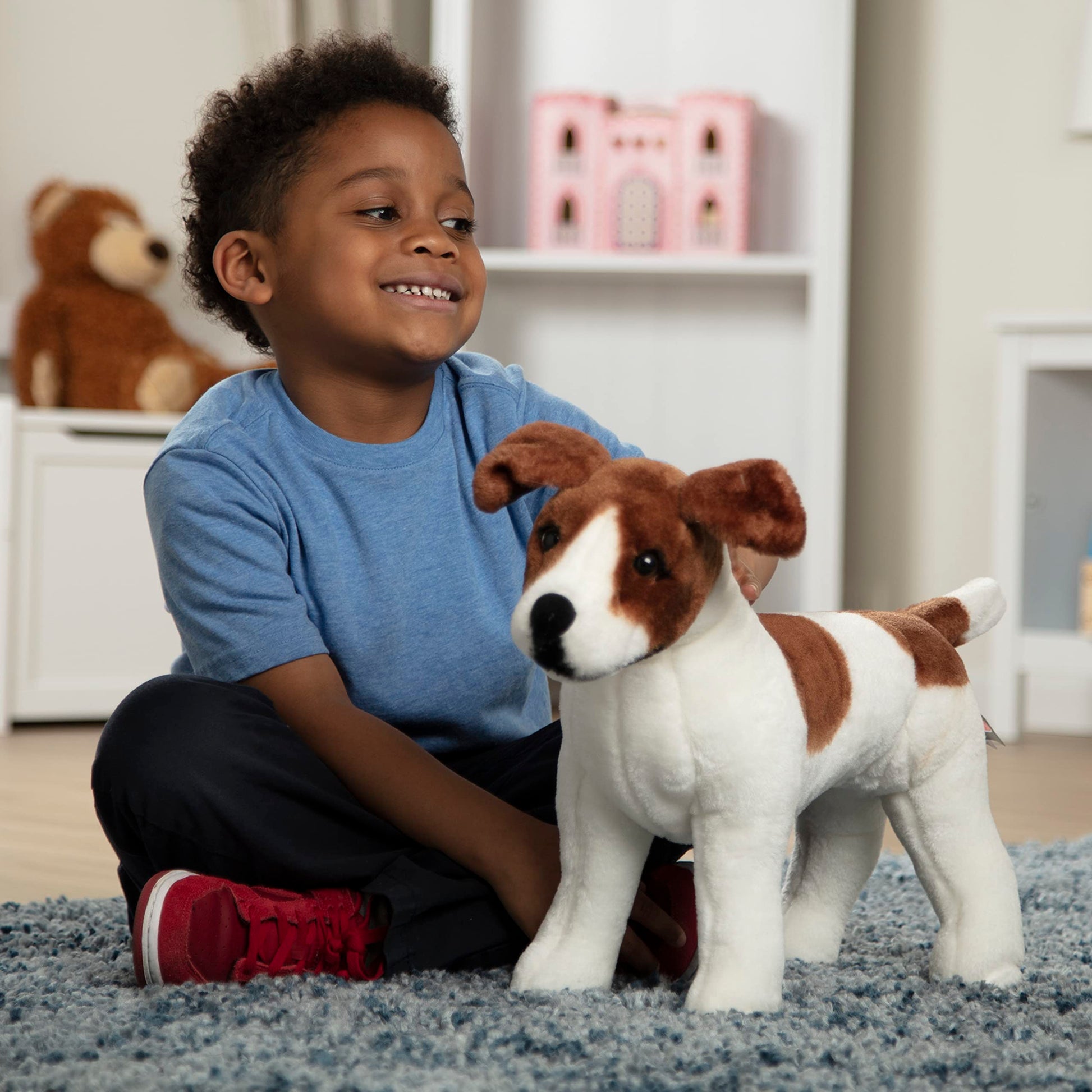 Buy now Melissa & Doug Giant Jack Russell Terrier - Lifelike Stuffed Animal Dog (Over 12 inches Tall) at indiglob india