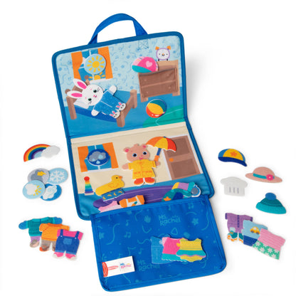 Buy now Melissa & Doug?? Ms. Rachelƒ?› What to Wear Felt Activity Board Take-Along Preschool Learning Toy for Boys and Girls - FSC Certified at indiglob india