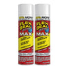 Flex Seal, 14 oz, Clear, Stop Leaks Instantly, Transparent Waterproof Rubber Spray On Sealant Coating, Perfect for Gutters, Wood, RV, Campers, Roof Repair, Skylights, Windows, and More - 17 oz (Pack of 2)