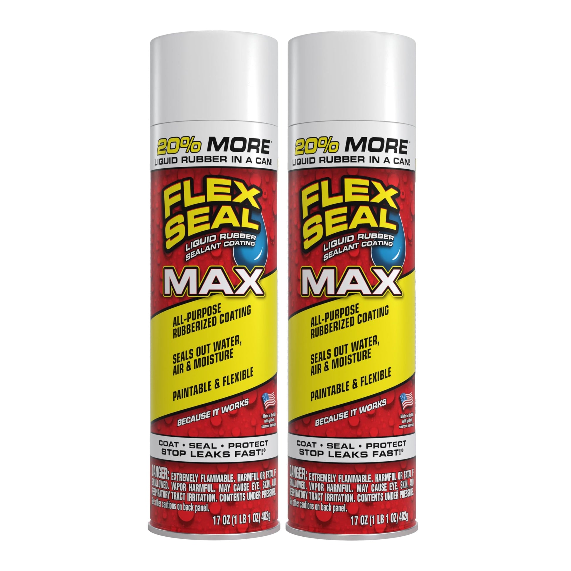 Buy now Flex Seal, 14 oz, Clear, Stop Leaks Instantly, Transparent Waterproof Rubber Spray On Sealant Coating, Perfect for Gutters, Wood, RV, Campers, Roof Repair, Skylights, Windows, and More White 17 oz (Pack of 2) at indiglob india