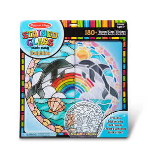 Buy now Melissa & Doug Stained Glass Made Easy Craft Kit: Dolphins - 180+ Stickers at indiglob india