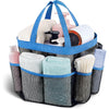 Attmu Mesh Shower Caddy Portable, Quick Dry Hanging Shower Tote Bag for College Dorm Room Essentials, Large Capacity Shower Caddy Dorm for Bathroom Gym Swimming - Blue