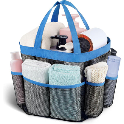 Attmu Mesh Shower Caddy Portable, Quick Dry Hanging Shower Tote Bag for College Dorm Room Essentials, Large Capacity Shower Caddy Dorm for Bathroom Gym Swimming