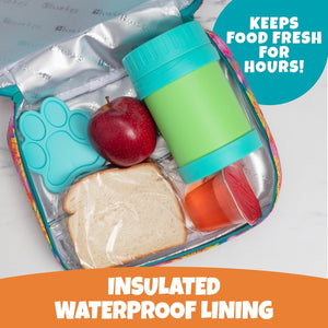 Bentology Lunch Box for Kids- Insulated, Waterproof, Durable Tote Bag Lunchbox fits Bento Boxes, Containers, Jars, Bottles- Keeps Food Hotter or Colder Longer- Back To School Reusable Sleeve For Girls