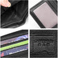 LAORENTOU Men's Wallets Genuine Leather Mens Bifold Wallets with Zipper Coin Pocket Casual Men Purse Slim Wallet