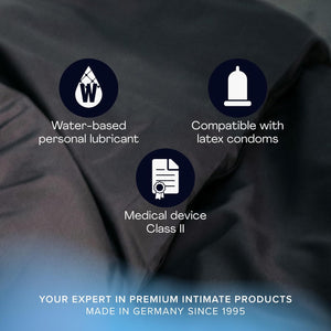 pjur Aqua Water-Based Lubricant, Premium Personal Lube for Men, Women, and Couples, Toy-Safe & Long-Lasting - 3.4 fl oz / 100 ml