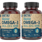 DEVA Vegan Omega-3 DHA EPA Supplement Once-Per-Day Softgel 300 MG - Carrageenan Gelatin & Gluten Free - Non-Fish Algae Oil Fatty Acids - 90 Softgels