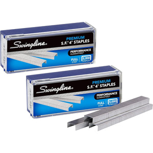 Swingline Staples, 2 Pack, S.F. 4, Premium for Desktop Staplers, 1/4" Length, 210/Strip, 5000/Box (35450)