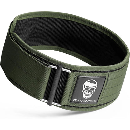 Gymreapers Quick Locking Weight Lifting Belt for Men Gym Belt for Powerlifting Deadlift Belt with 4 Inch Neoprene Metal Buckle Back Support Weightlifting Belt Women