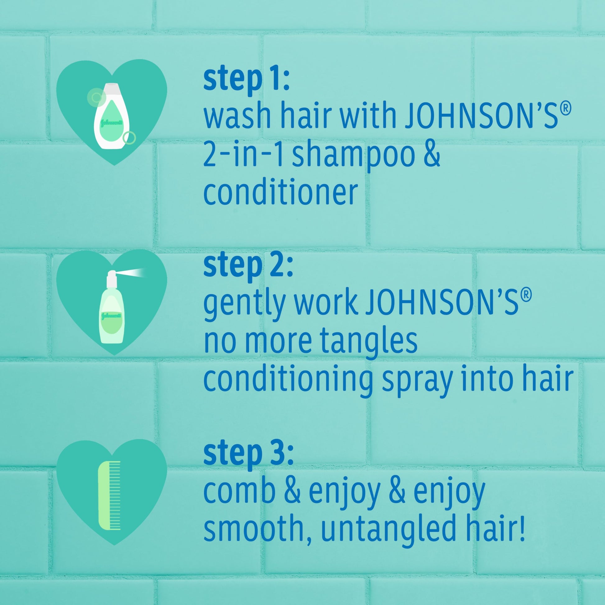 Buy now Johnson's No More Tangles Toddler & Kids Detangling Spray to Unlock Knots in Hair, Hypoallergenic & Paraben-Free, No More Tears Tear-Free Formula For Wet or Dry Hair, 10 fl. oz at indiglob india