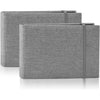 2PACK 4x6 Photo Album, 4x6 100 Pockets Linen Cover Photobook Small Capacity Pictures Book Easy to Classify and Portable for Wedding Family Baby Vacation (Blue) - Grey