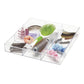 Whitmor 6-Section Clear Drawer Organizer