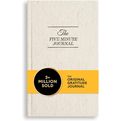 Intelligent Change The Five Minute Journal, Original Daily Gratitude 2025, Reflection Manifestation for Mindfulness, Undated Daily with Gold Foiling, Plastic-Free, Green