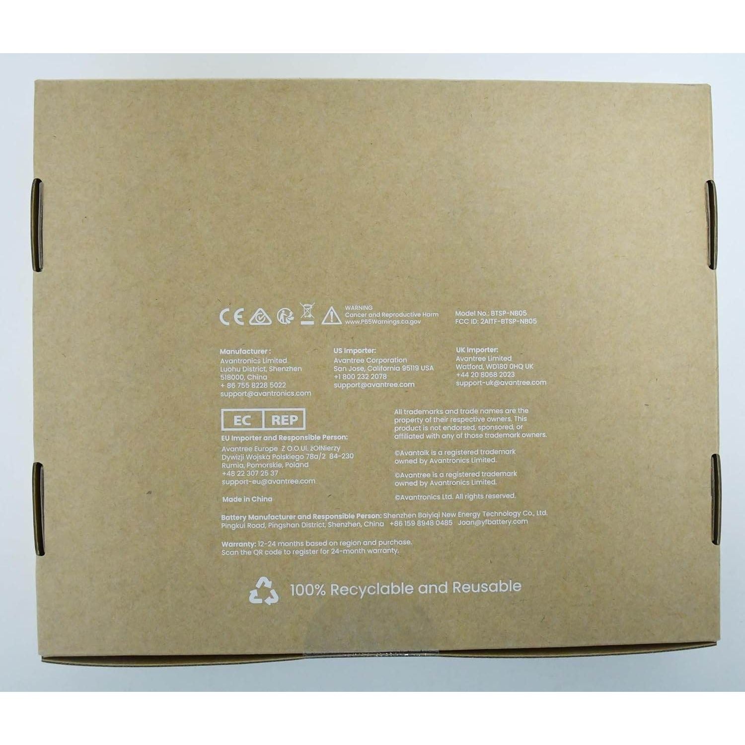 Avantree Torus Wearable Wireless Neck Speaker, Bluetooth 5.0, aptX HD, Low Latency, Personal Neckband Speakers with Retractable Earbuds, Superb Audio Quality, 3D Surround Stereo for Music TV (NB05) - My Store